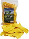 Chips Chicken Flavor 1-Pound Bag - Premium Large Dog Rawhide Chews - Ideal for Agressive Chewers Dog Rawhide Treats - Durable Rawhide Bones for Large Dogs