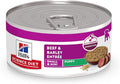 Hill's Science Diet Puppy Small and Mini Wet Dog Food, Beef & Barley, 5.8 oz. Cans, 24-Pack