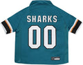 Pets First NHL San Jose Sharks Jersey for Dogs & Cats, Large. - Let Your Pet Be A Real NHL Fan!