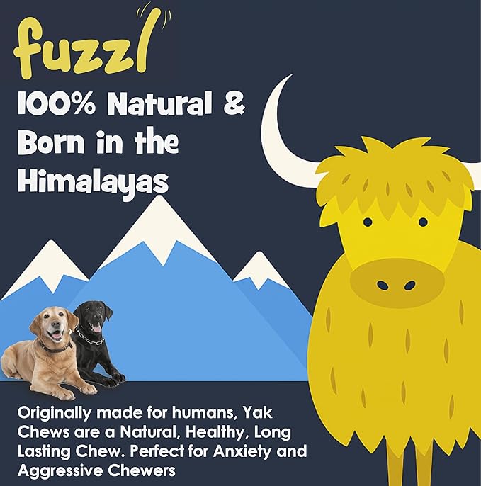 Yak Chews Blueberry, Strawberry, Peanut Butter, Cranberry Medium Pack 4 - Himalayan Yak Chews for Dogs - Natural Dog Chew