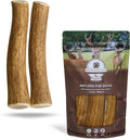 WhiteTail Naturals - Deer Antlers for Dogs - (Medium Whole- 2 Pack) - All Natural Antler Dog Chew - Naturally Shed, Long Lasting Chew Bone, Crafted in Texas
