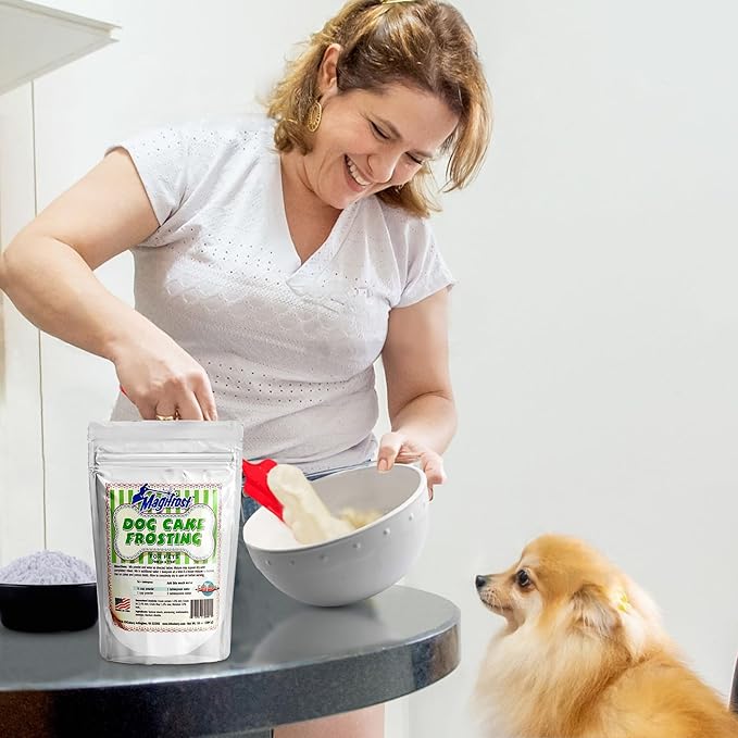 Magifrost Frosting for Dog Cakes - Perfect for Homemade Dog Cakes and Treats, Pet Friendly Easy-to-Use, Deliciously Smooth Texture, Safe & Healthy Ingredients (10oz)