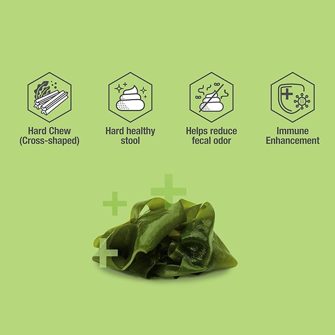 Fucoidan Functional Supplement Chew for Dogs - Immune System & Digestive Health Booster with Seaweed Superfoods Treats