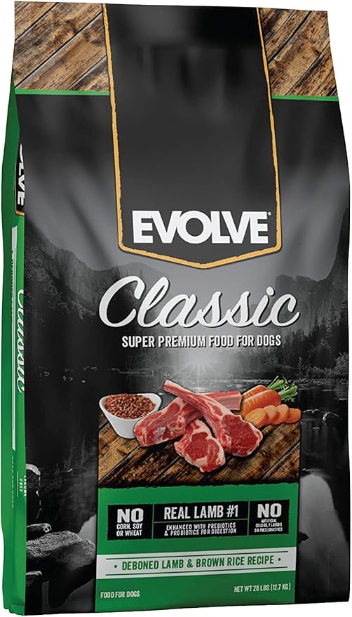 Evolve Classics Lamb and Brown Rice Recipe Dog Food, 3.75lb