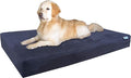 Dogbed4less Jumbo Extra Large Gel Infused Memory Foam Dog Bed with Microsuede Cover and Waterproof Liner, 55X37X8 Inches, Espresso