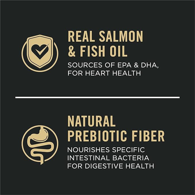 Purina Pro Plan Sensitive Skin and Stomach Dry Dog Food Senior Adult 7 Plus Salmon and Rice Formula - 4 lb. Bag