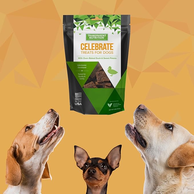 Celebrate Duck Jerky Treats – Veterinarian Developed Duck & Sweet Potato Dog Treats, High Protein
