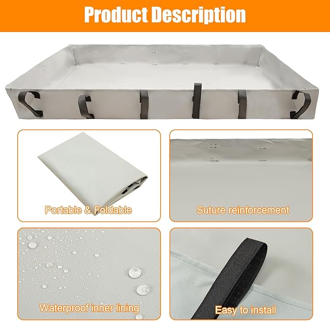 Guinea Pig Cage Bottom Tarp for C&C Grids Habitat Cage Panel, 36x24 inches Guinea Pig Cage Liner Base, Washable Small Animal Cage Bedding for Rabbits Hamsters Hedgehogs Ferrets Small Pets(No Cage)