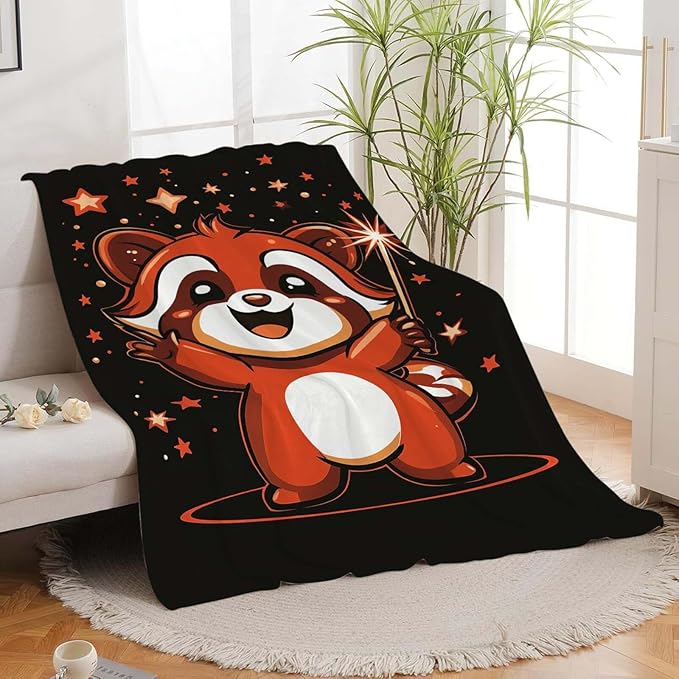 Red Panda Throw Blanket Red Panda Stuff Gifts for Kids Girls Boys Adults Women Man Soft Cozy Warm Plush Fluffy Fuzzy Fleece Blanket Decor 40''X50''