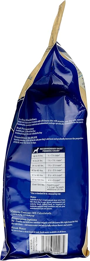 Blue Adult Dry Dog Food Life Protection Formula, Chicken & Brown Rice Recipe, Natural Ingredients, No Artificial Flavors or Preservatives, 5 Pound (Pack of 3)