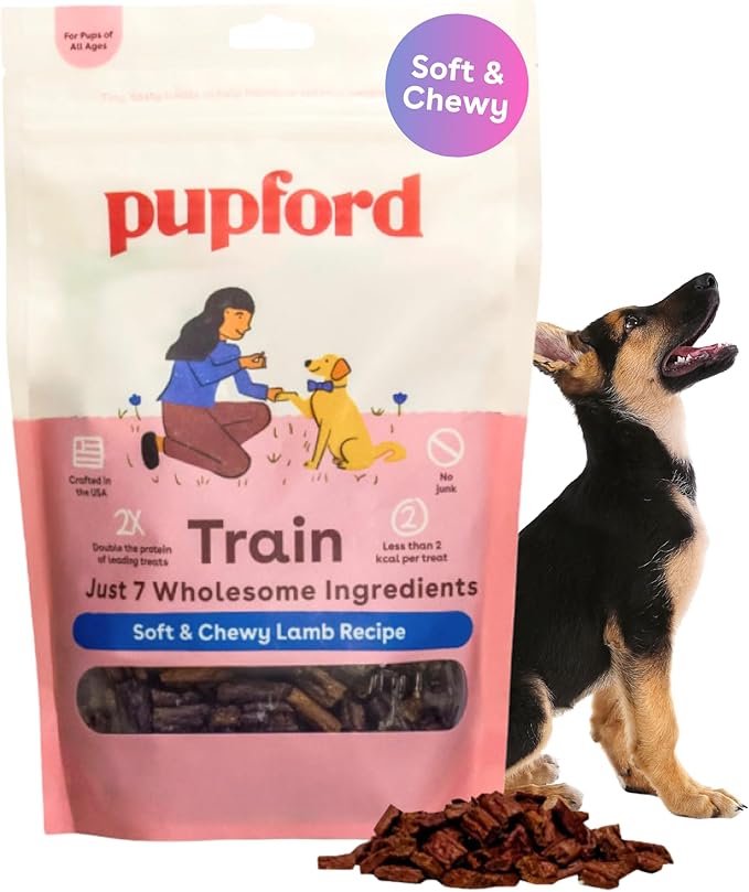 Pupford Soft & Chewy Training Treats for Dogs & Puppies (Lamb, 5 oz)