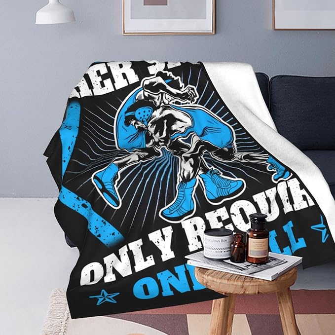 banonaty Wrestling Gifts, Wrestling Throw Blanket, Stuff for Men Women Boys Girls Lover Adult Cozy Fleece Flannel Bedding Decor Plush for Couch Sofa Bed 50"X60"