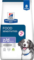 Hill's Prescription Diet z/d Low Fat Food Sensitivities Dry Dog Food, Hydrolyzed Soy, 8 lb. Bag