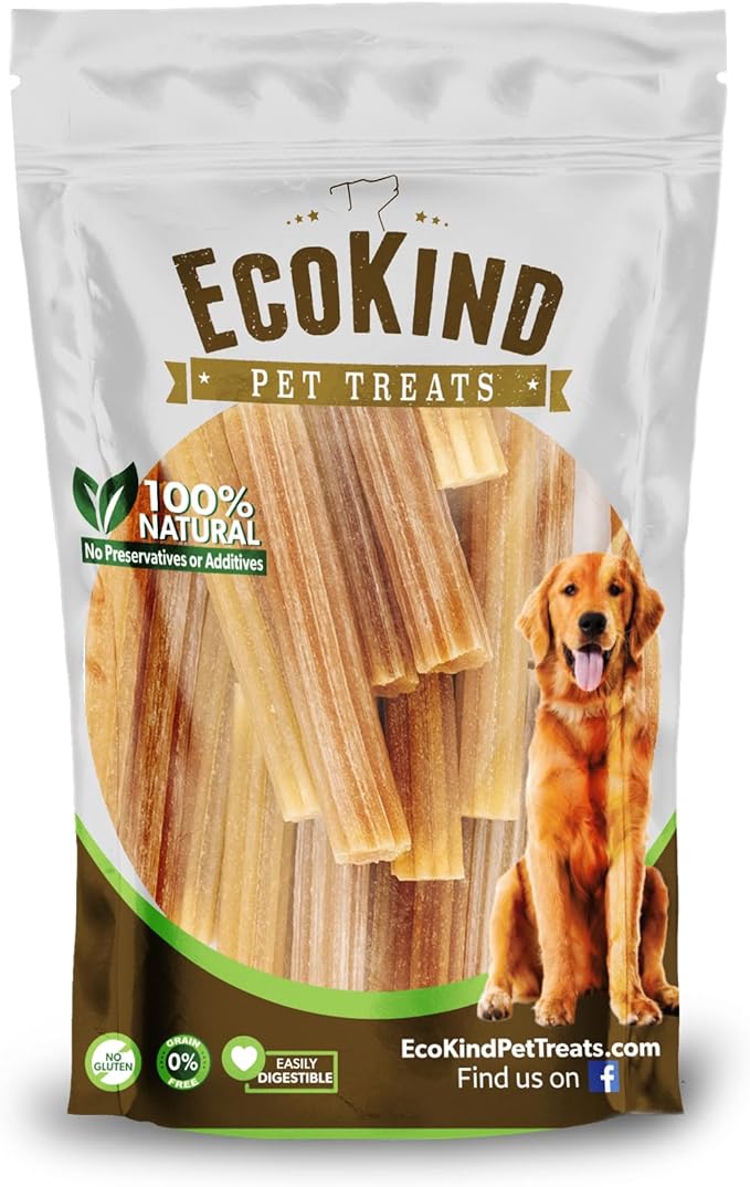 EcoKind Pet Treats Premium Gold Chicken Flavored Churro Chews | All Natural Himalayan Yak Cheese Dog Chew for Small to Large Dogs | Keeps Dogs Busy & Enjoying Indoors & Outdoor Use (20 Sticks)