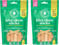 Dental Chew Sticks for Dogs 2-Pack, 7 oz Each – Large (M/L) – Textured Dental Treats, Fit Hive Toys – Vegetarian, Made with Ground Peanuts & Honey, No Grain or Soy, Cleans Teeth & Freshens Breath