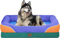 Chez Paw Orthopedic Extra Large Dog Bed - XXL Washable Giant Pet Couch Sofa with Removable Cover Waterproof Bolster for Large Size Dogs, 45x35