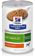 Hill's Prescription Diet Metabolic Weight Management Wet Dog Food, Chicken, 13 oz. Cans, 12-Pack