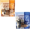Gourmet Super Jerky Dog Treats – 2-Pack: Turkey with Cranberries & Pomegranates + Chicken with Blueberries & Pear – 5oz Each, Natural Grain-Free Snacks