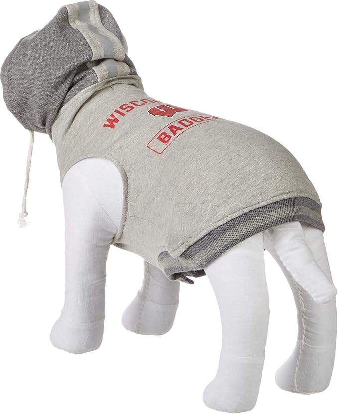 Littlearth NCAA Unisex NCAA Pet Hooded Crewneck with Team Logo and Name