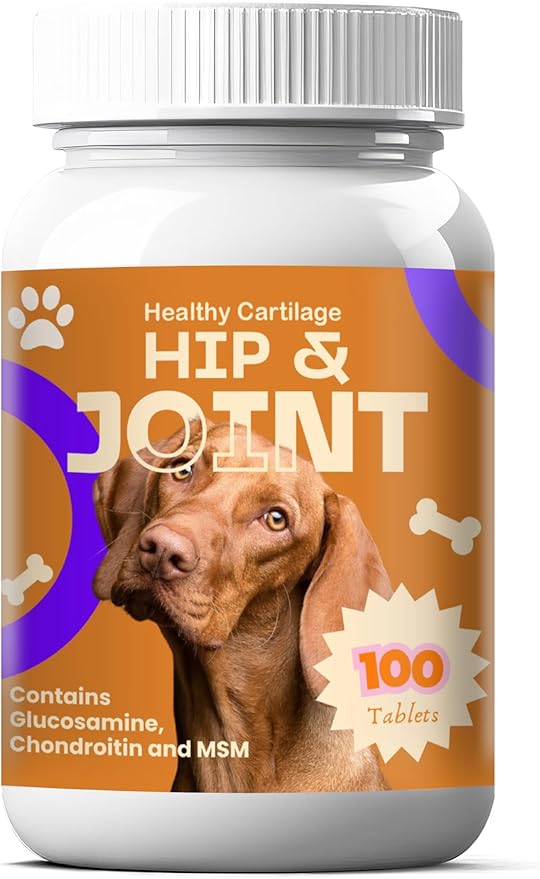 Hip & Joint Complex for Dogs - MSM and Chondroitin for Dogs, Natural Senior Dog Supplements - 100 Chewable Tablets