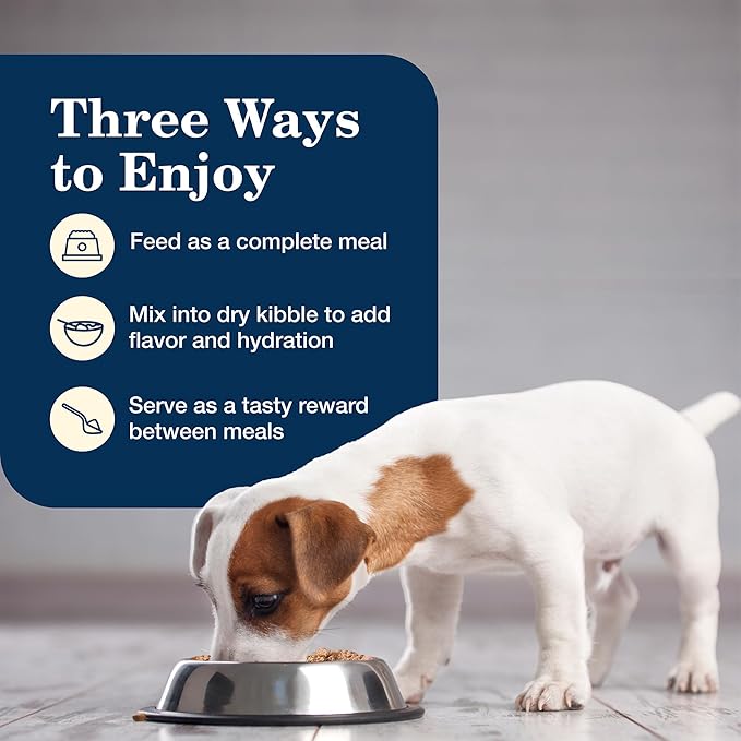 Blue Buffalo Homestyle Recipe Puppy Wet Dog Food, Made with Natural Ingredients, Chicken Dinner with Garden Vegetables & Brown Rice, 12.5-oz Cans (12 Count)