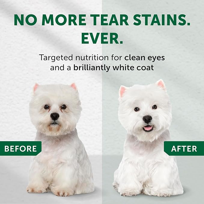 Nature's Protection Dry Dog Food for Small Breed - High Protein, Grain-Free, Anti-Tear Stain Diet for White & Light Fur Adult Dogs, Small Bites Kibble (Superior Care - White Fish, 3.3 lb)