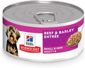 Hill's Science Diet Adult 1-6 Small & Mini Wet Dog Food, Beef & Barley, 5.8 oz. Cans, 24-Pack
