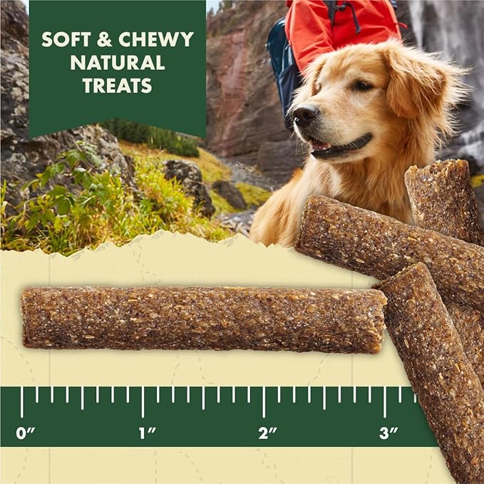 Zukes Adventure Sticks Chicken and Turkey Dog Treats, Natural Dog Treat Sticks - 6 oz. Pouch