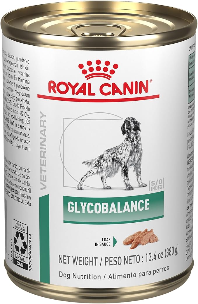 Royal Canin Veterinary Diet Canine Glycobalance Adult Loaf in Sauce Dog Food, 13.4 oz (Pack of 12)