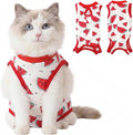 Cat Recovery Suit Cat Onesie for Cats After Surgery, Breathable Cats Surgery Recovery Suit for Female Spay & Abdominal Wounds, Kitten Surgical Onesie Body Suit Anti Licking Cone Alternative