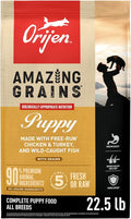 ORIJEN Amazing Grains High Protein Dry Dog Food Puppy Recipe 22.5lb Bag