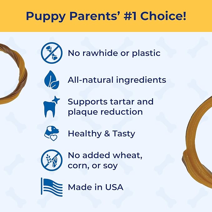 N-Bone Puppy Teething Rings Taste of Texas Chicken Fajitas Flavor 3 Count