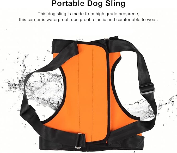 Dog Lift Harness, Dog Sling, Adjustable Pet Support Harness for Back Legs, Dog Harness Help with Poor Stability, Reduced Mobility Dog for Elderly, Senior, Disabled Dogs (Back Leg Size M)