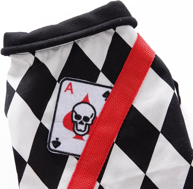 Puppy Joker Costume Halloween Christmas Funny Party Cosplay Clothes for Cat, Small Dog