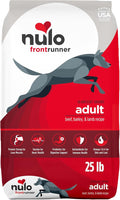 Nulo Frontrunner Dry Dog Food - Adult High-Protein Beef, Barley & Lamb Recipe, Natural Kibble with Ancient Grains, Probiotics, Taurine, Omega 3 for Small, Medium and Large Breeds, 25lb Bag