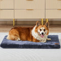 LIORCE Dog Bed Medium Size Dogs - 30-inch Dog Crate Pad with Removable Washable Cover and Waterproof Lining - Memory Foam Kennel Mat - Reversible Pet Bed (Cool & Warm), Dark Grey