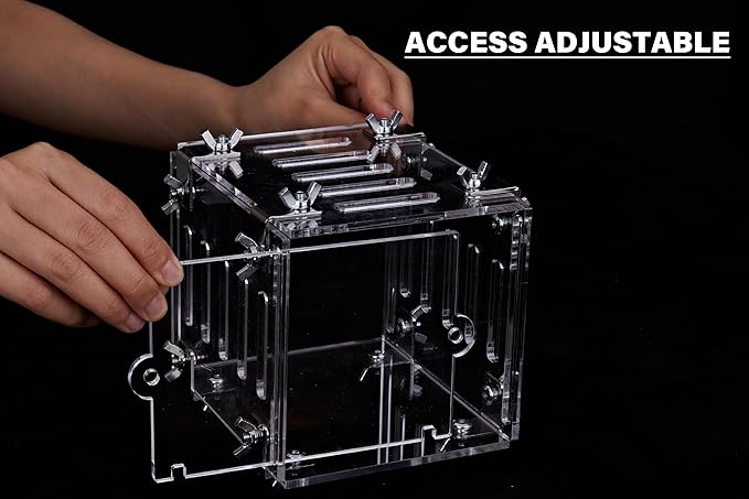 Acrylic Guinea Pig Cages Pathways DIY Acrylic Panels with Installation Accessories for 2X2ft 2X3ft 2X4ft 3X3ft Cages