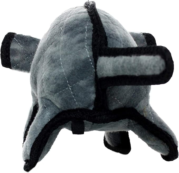 TUFFY - World's Tuffest Soft Dog Toy -Barnyard- Multiple Layers. Made Durable, Strong & Tough. Interactive Play (Tug, Toss & Fetch). Machine Washable & Floats. (Gray Mouse, Large 2 Pack)