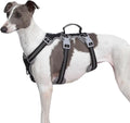Huntboo Escape Proof Dog Harness, Escape Artist Harness, Reflective Harness with Padded Handle, Breathable, Durable, Adjustable Vest for Medium Dogs Walking, Training, and Running Gear (Black,XL)