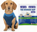 Surgi Snuggly Dog Surgery Recovery Suit - Dog Onesie for Post Surgery Recovery, Female Spay & Male Neuter - Surgical Suit for Dogs, E-Collar Cone Alternative, Double Blue - Small - 10" - 13" (EC)