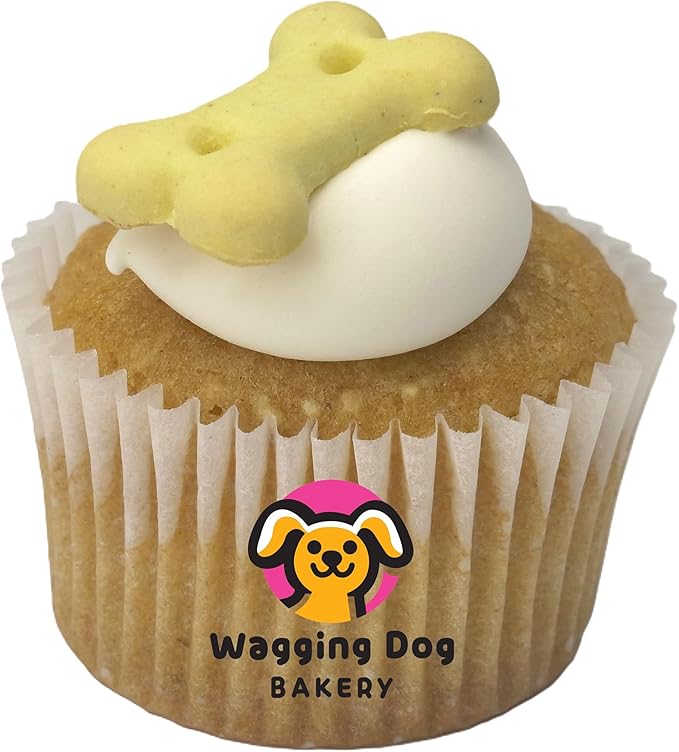 Puppin Mini Cupcake Dog Treat - 6 Pack, Quality Baked Goods for Your Furry Friends, Natural, Soft Cake, Pet Reward, Party Snack