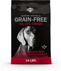 Diamond Naturals Grain-Free Recipe All Life Stages, Real Meat Protein Dog Food Premium Pastured-Raised Beef and Sweet Potato, with Taurine, and Omega Fatty Acids, for all Breed Sizes 14lb