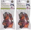 Pet Factory Real Chewz Knee Caps Dog Chew Treats, 100% All-Natural - 2 Count/2 Pack