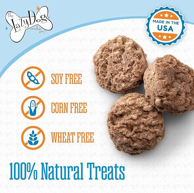 The Lazy Dog Cookie Co. Soft Dog Treats, Mutt Mallows Sweetie Smores, for Small, Medium and Large Dogs, Wheat-Free, Baked in The USA, 5 oz. (Pack of 2) Smores