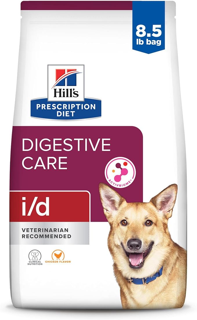 Hill's Prescription Diet i/d Digestive Care Dry Dog Food, Chicken, 8.5 lb. Bag