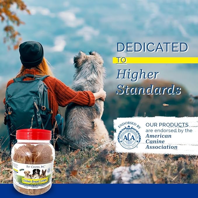 PCI Pet Center, Inc. Chicken Breast Cutlets for Dogs - 100% Natural Dehydrated Dog Treats - Single Ingredient, Premium Quality - Zero Additives or Artificial Colors - Made in The USA - 1lb