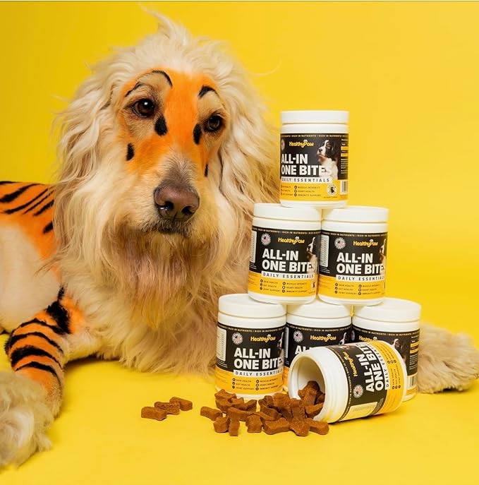 All-in-one Multifunctional Supplements for Dogs * Glucosamine for Joint Support * Immune Health *Antioxidants * Anti-inflammatory *Heart Health *Skin and Coat Health
