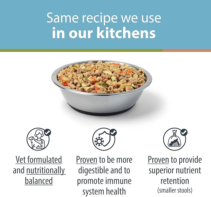 JustFoodForDogs Nutrient Blend, Supplements for Homemade Dog Food, Turkey & Whole Wheat Macaroni, DIY Fresh Pet Meals and Toppers, Human Grade, Dog Vitamins & Multivitamin Additive, 4.55oz