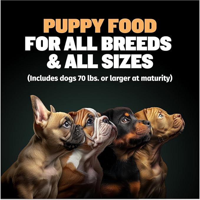 Bully Max Wet Puppy Food - Instant Fresh Dehydrated High Protein Soft Dog Food with Chicken - Healthy Growth for Small & Large Breed Puppies - 4 Dry Dog Food Pounds (Makes 11 lbs. of Wet Food)