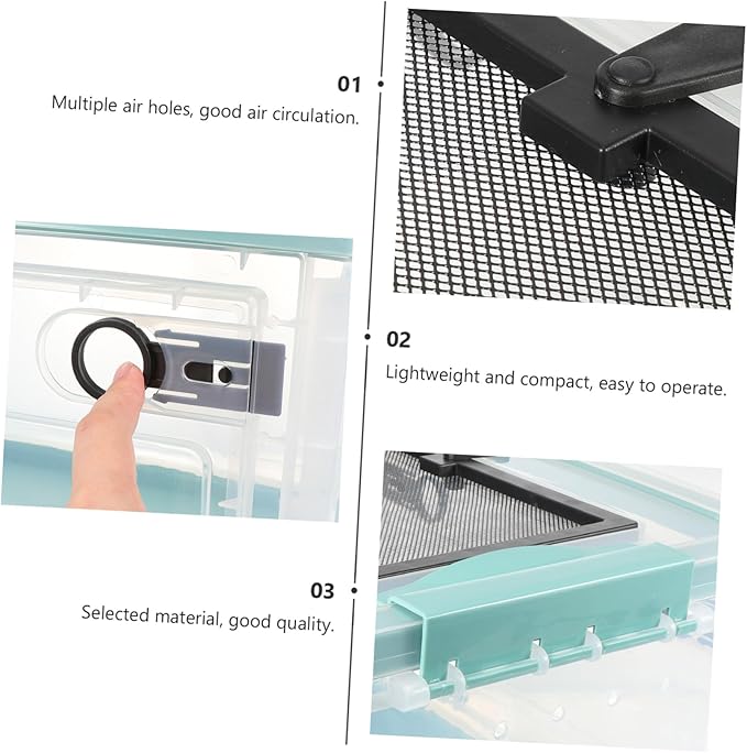 POPETPOP Breeding Box for Hamsters Insulated Pet Cage Plastic for Mice Small Animals